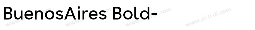 BuenosAires Bold字体转换